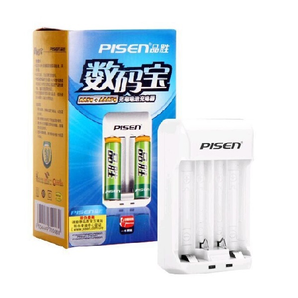 Chargeur de piles ESSENTIELB +LR06 AA x2 2100NimH+LR03 AAA x2