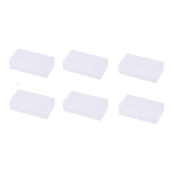 Hard Plastic Clear Case Holder for 18650 16340 Battery Storage Box (6 Pieces)