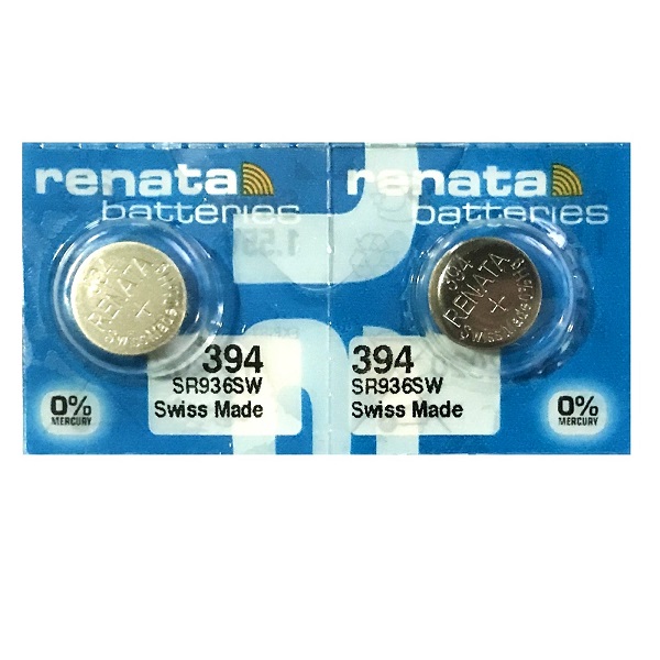Renata 394 SR936SW AG9 SR45 SR936 Button Silver Oxide Battery (2 Piece)