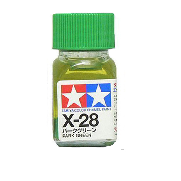 Tamiya 80028 X-28 Park Green Mini Enamel Paint Gloss 10ml