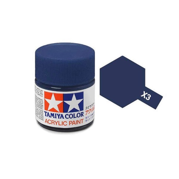 Tamiya 81003 X-3 Royal Blue Acrylic Paint Gloss 23ml 