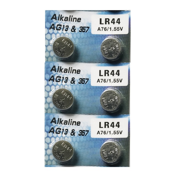 AG13 SR44SW LR44 A7a6 GP76A 357 Button Alkaline Battery (6 Pieces)