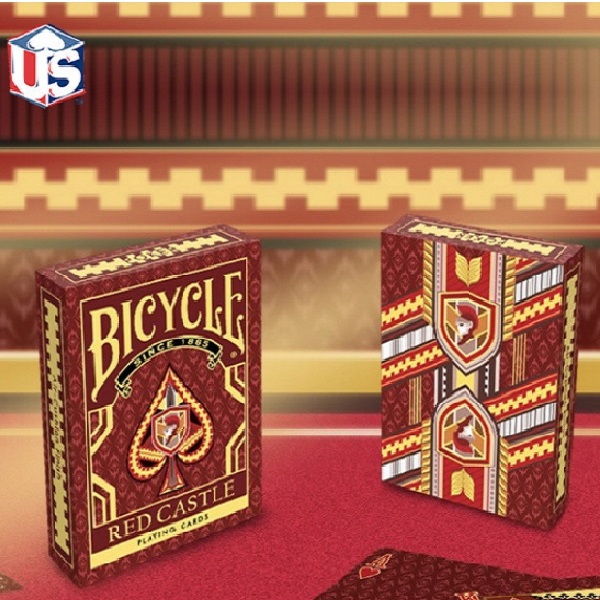 Bicycle Red Castle Collectable Playing Card