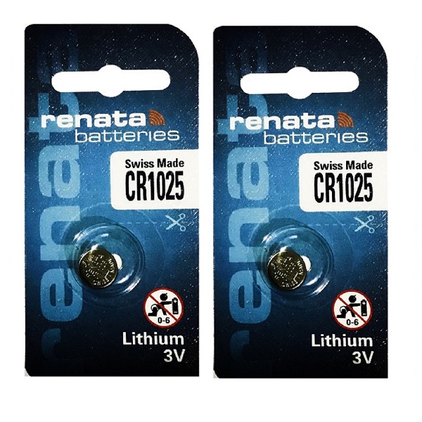 Renata CR1025 Lithium Cell Button Battery (2 Pieces)