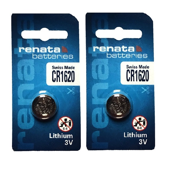 Renata CR1620 Lithium Cell Button Battery (2 Pieces)