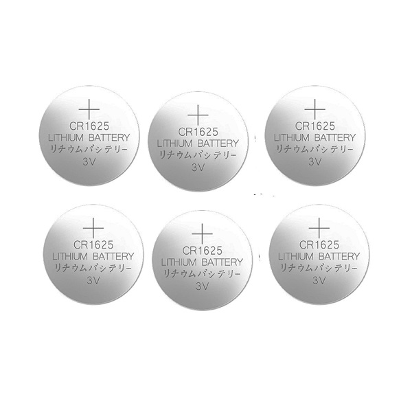 Quality CR1625 Lithium Cell Button Industrial Battery (6 Pieces)