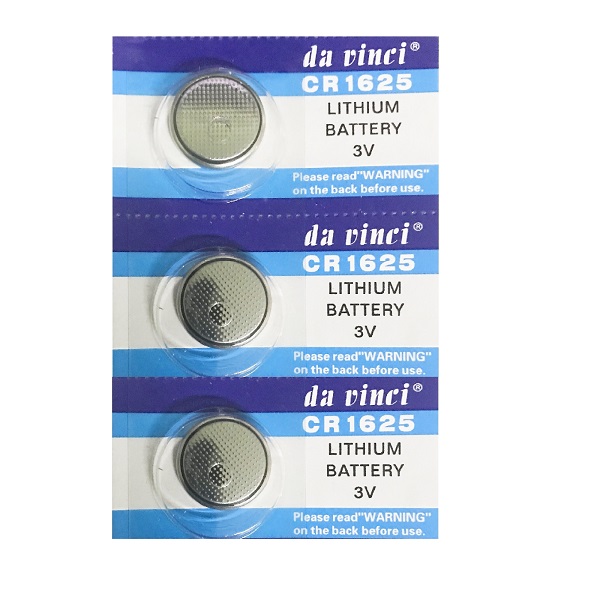 DaVinci CR1625 Lithium Cell Button Battery (3 Pieces)