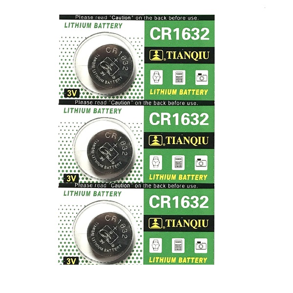 TIANQIU CR1632 Lithium Cell Button Battery (2+1 Pieces)