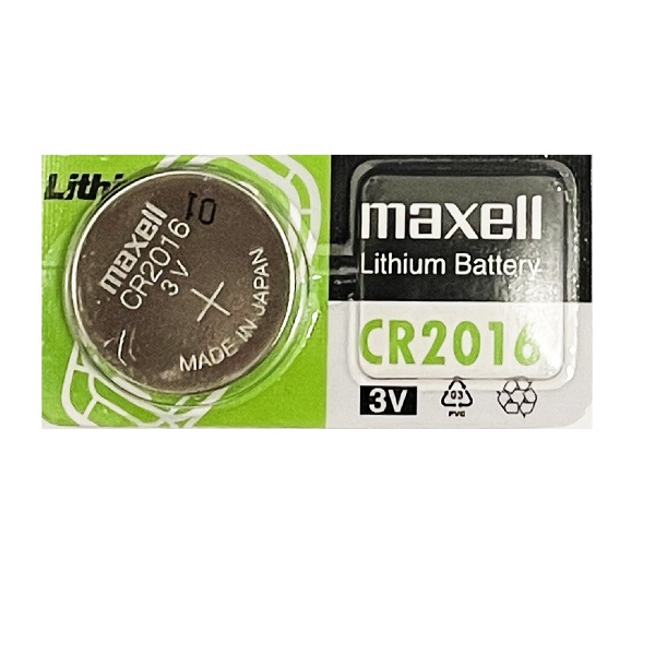 Maxell CR2016 Lithium Green Card Cell Button Battery (1 Piece)