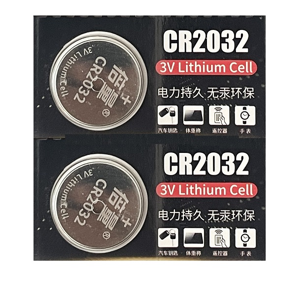 Doublepow CR2032 Lithium Cell Button Battery (2 Pieces)