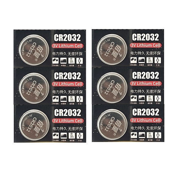 Doublepow CR2032 Lithium Cell Button Battery (5+1 Pieces)