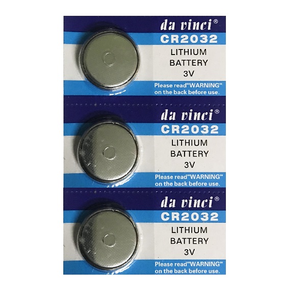 DaVinci CR2032 Lithium Cell Button Battery (3 Pieces)