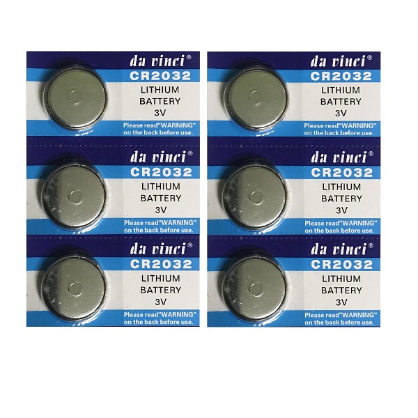 DaVinci CR2032 Lithium Cell Button Battery (6 Pieces)