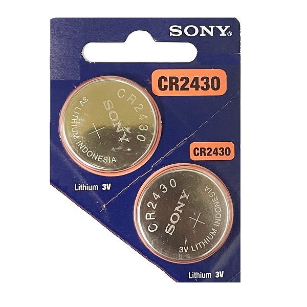 Sony CR2430 Lithium Cell Button Battery (2 Pieces)