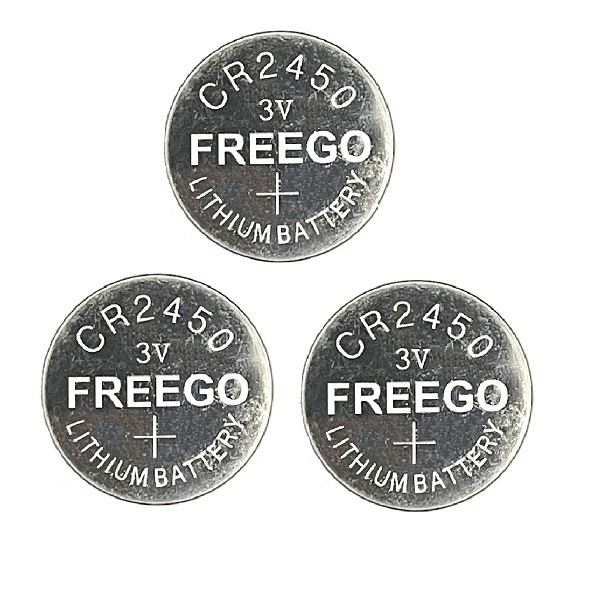 FreeGo CR2450 Lithium Cell Button Industrial Battery (2+1 Pieces) 