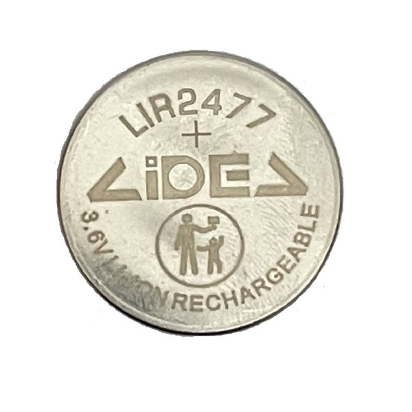LIR2477 3.6V Rechargeable Li-Ion Cell Button Industrial Battery (1 Piece)