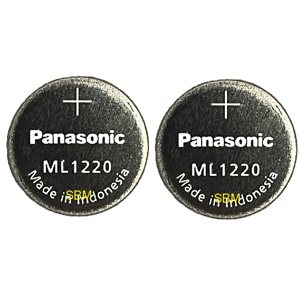 Panasonic ML1220 Rechargeable Lithium Cell Button Battery (2 Pieces)