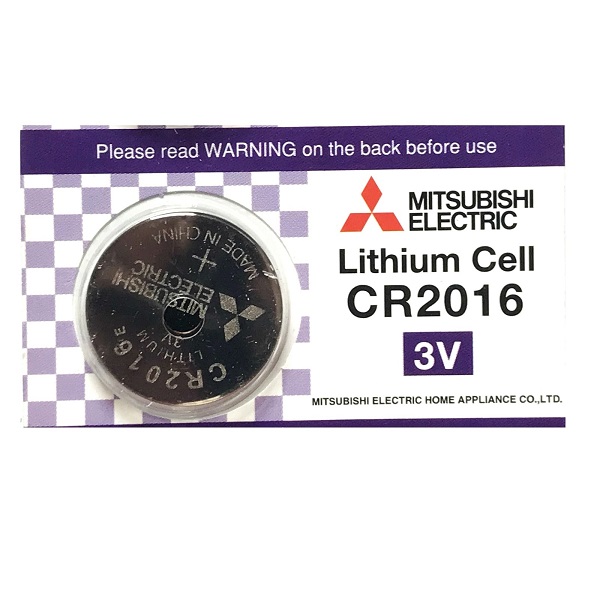 Mitsubishi CR2016 Lithium Cell Button Battery (1 Piece)