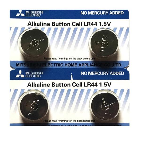 Mitsubishi LR44 AG13 SR44SW 357 Alkaline Button Battery (4 Pieces)