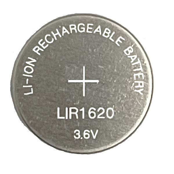 LIR1620 3.6V Rechargeable Lithium Cell Button Industrial Battery (1 Piece)