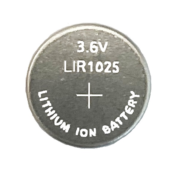LIR1025 3.6V Rechargeable Lithium Cell Button Industrial Battery (1 Piece)