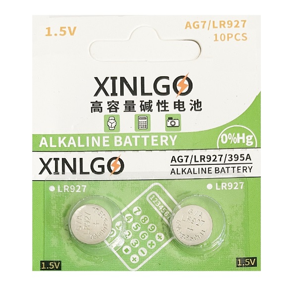 XINLGO AG7 SR927SW 395 Alkaline Button Battery (10 Pieces)