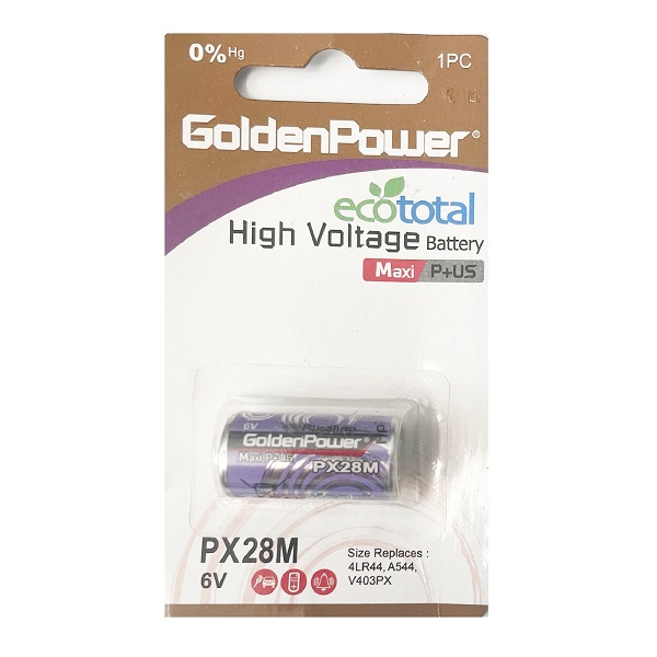 Golden Power PX28M 4LR44 6V 152mAh Alkaline High Voltage Battery (1 Piece)