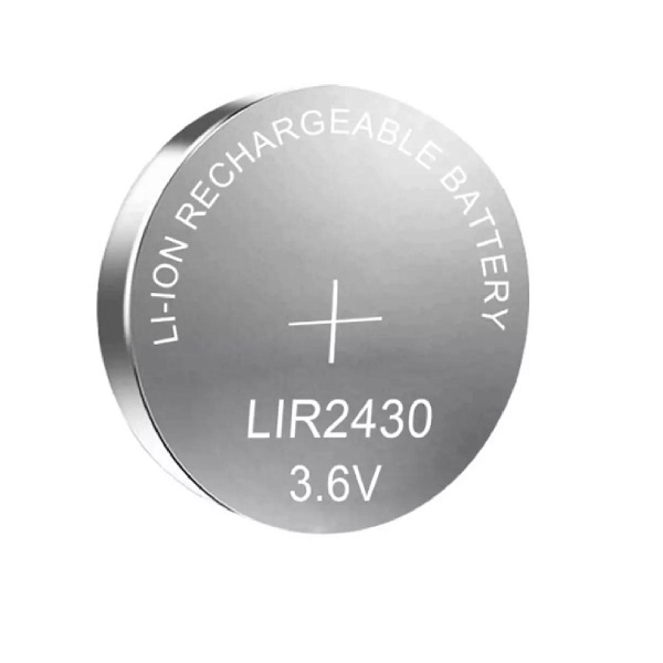 LIR2430 3.6V Rechargeable Li-ion Cell Button Industrial Battery (1 Piece)