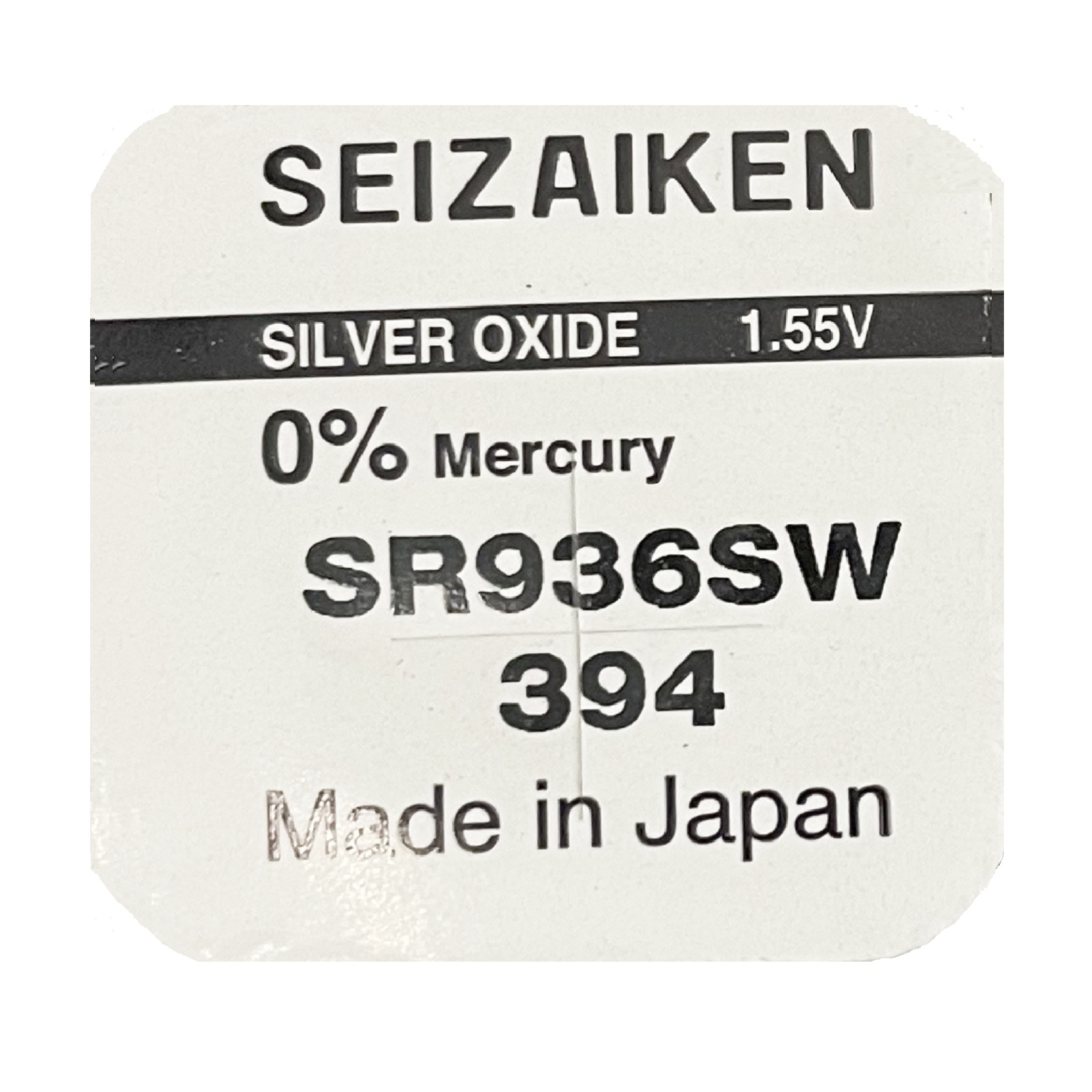 Seizaiken 394 SR936SW Silver Oxide Button Battery (1 Piece)