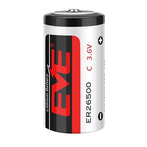 EVE ER26500 3.6V Type C Lithium Thionyl Chloride (Li-SOCl2) Cylindrical Battery (1 Piece)