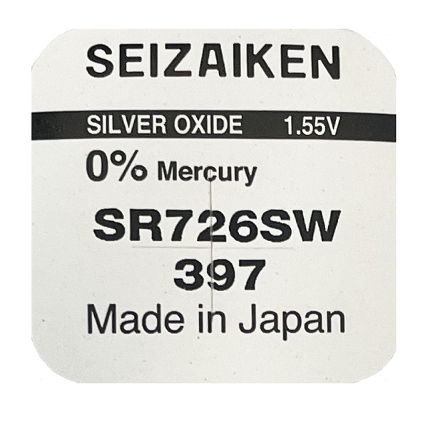 Seizaiken 397 SR927SW Silver Oxide Button Battery (1 Piece)