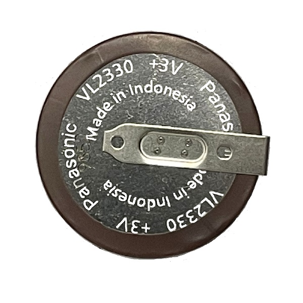 Panasonic VL2330/HFN 180° Lithium Rechargeable Cell Button Battery (2 Pieces)