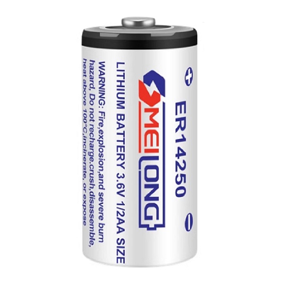 OMEILONG ER14250 3.6V Type 1/2 AA Lithium Thionyl Chloride (Li-SOCl2) Cylindrical Battery (1 Piece)