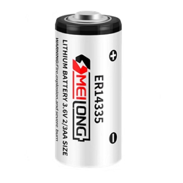 OMEILONG ER14335 3.6V Type 2/3 AA Lithium Thionyl Chloride (Li-SOCl2) Cylindrical Battery (1 Piece)