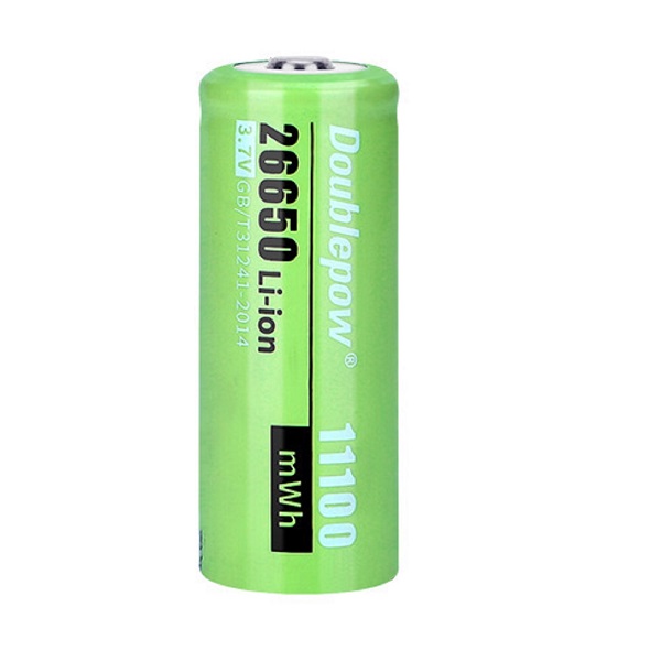 Doublepow 26650 3000mAh (11100mWh) LSD Li-on Rechargeable Pointed Head Battery (1 Piece) 