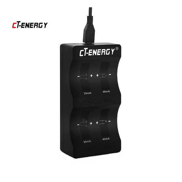CT-Energy Lithium Coin Battery Charger for LIR1220 LIR1620 LIR1632 LIR2016 LIR2025 LIR2032 LIR2430 LIR2477 Battery