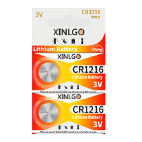 XINLGO CR1216 Lithium Cell Button Battery  (2 Pieces)