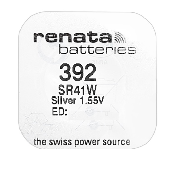 Renata 392 SR41W Button Silver Oxide Battery (1 Piece)