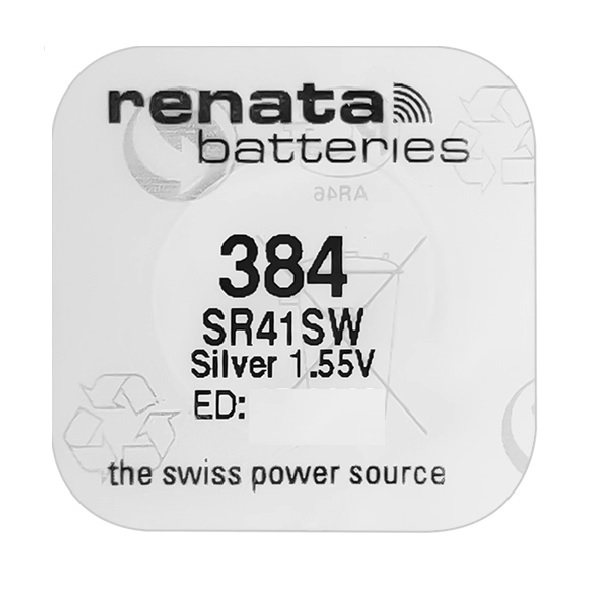 Renata 384 SR41SW Silver Oxide Button Battery (1 Piece)