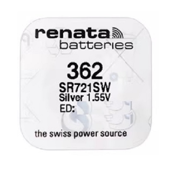 Renata 362 SR721SW Silver Oxide Button Battery (1 Piece)