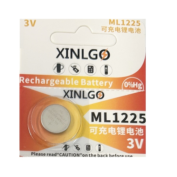 XINLGO ML1225 Rechargeable Lithium Cell Button Battery (1 Piece)