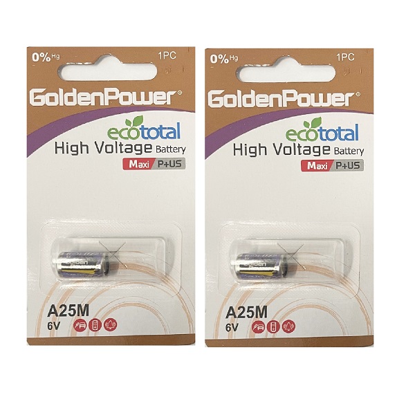 Golden Power A25M 6V Alkaline High Voltage Battery (2 Pieces)