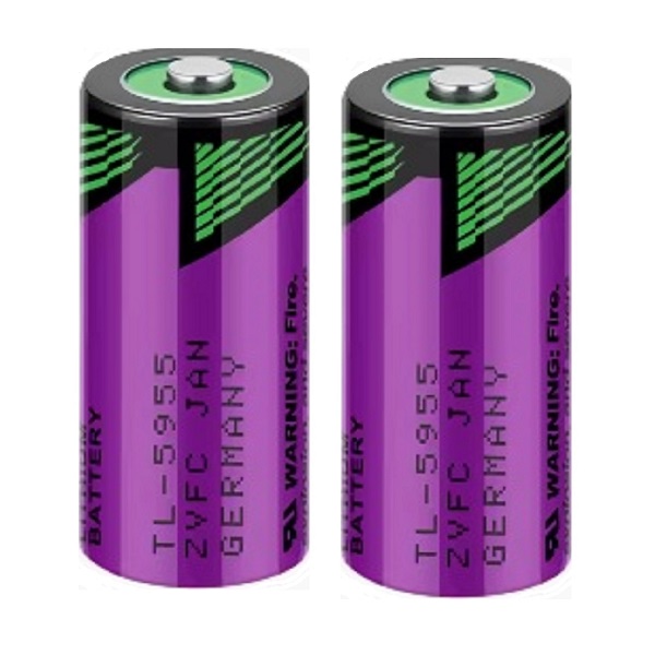 Tadiran TL-5955 3.6V AA 2/3 Lithium Thionyl Chloride Li-SOCl2 Battery (2 Pieces)