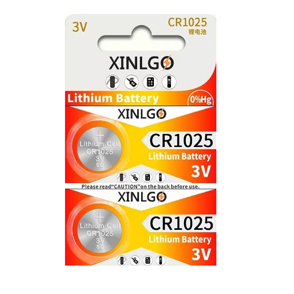 XINLGO CR1025 Lithium Cell Button Battery (2 Pieces)