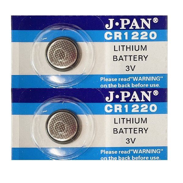 J.PAN CR1220 Lithium Cell Button Battery (2 Pieces)