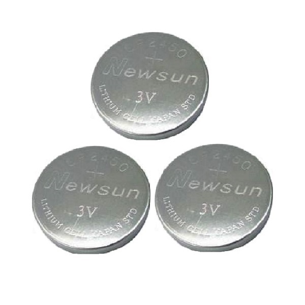 NewSun CR2450 Lithium Cell Button Industrial Battery (3 Pieces) 