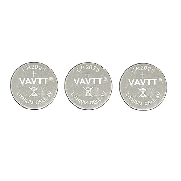 VAVTT CR2025 Lithium Cell Button Industrial Battery (3 Pieces)