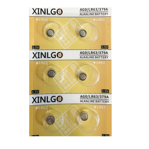 XINLGO AG0 SR521SW LR521 379 Alkaline Button Battery (6 Pieces)
