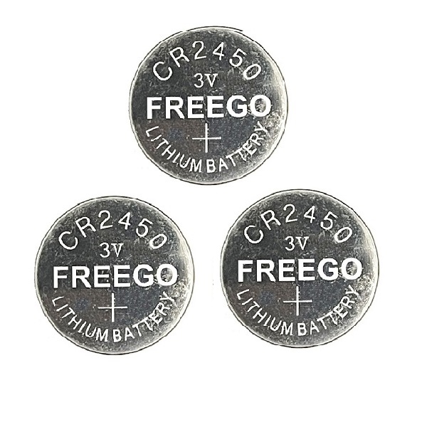FreeGo CR2450 Lithium Cell Button Industrial Battery (3 Pieces)