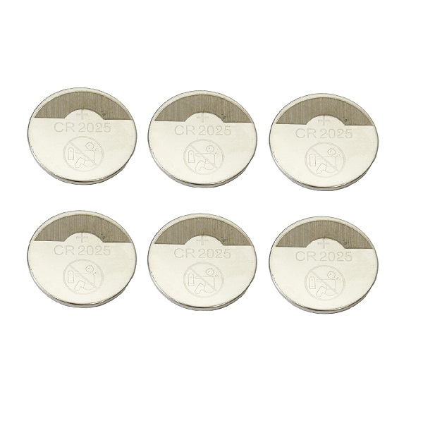 CR2025 Lithium Cell Button Battery (6 Pieces)